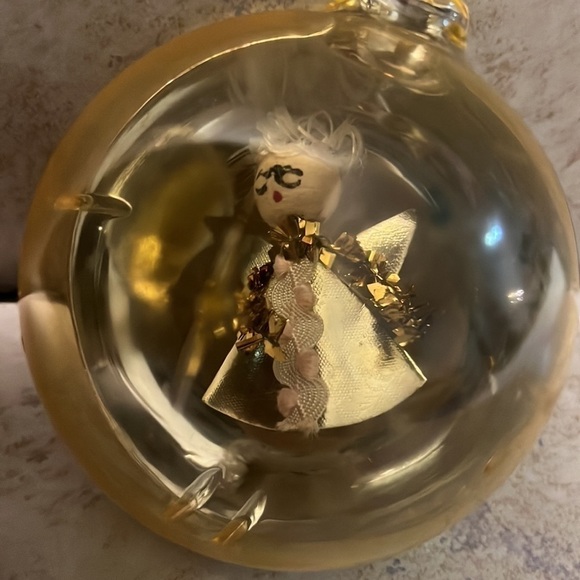 Old Vintage Christmas Jewelbrite Ornament Angel - Picture 6 of 6